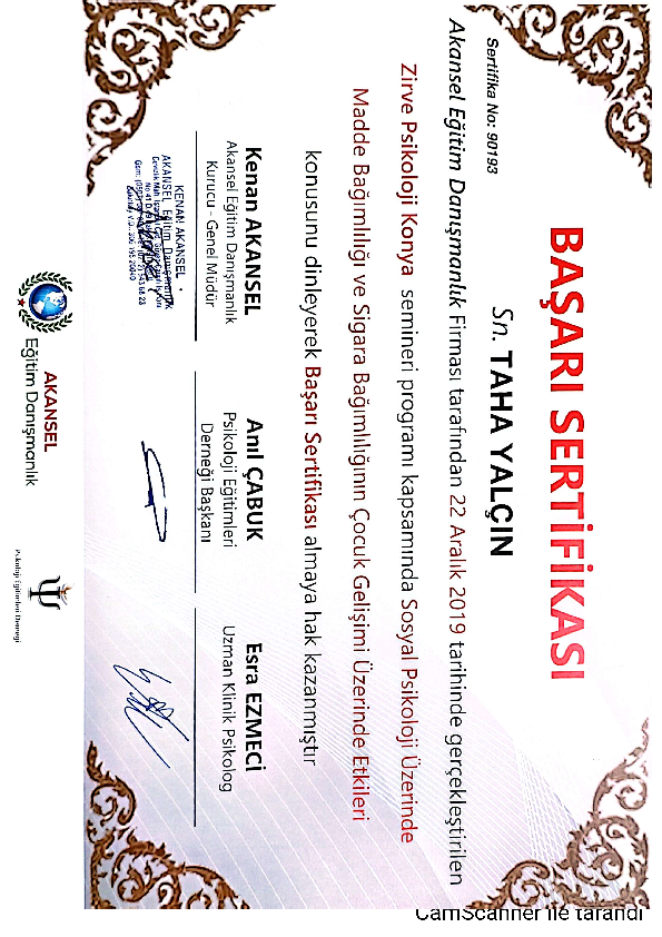 CBT Terapisi Sertifikası