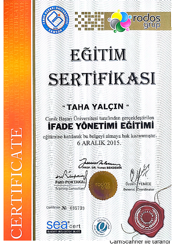 Özgüven Terapisi Sertifikası